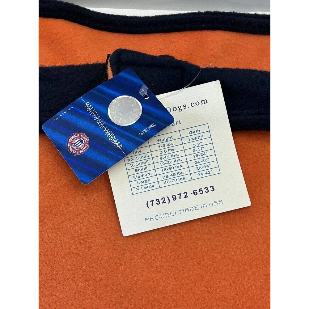 NWT All Star Dogs Auburn University Embroidered‎ Sleeveless Dog Fleece X-Large
